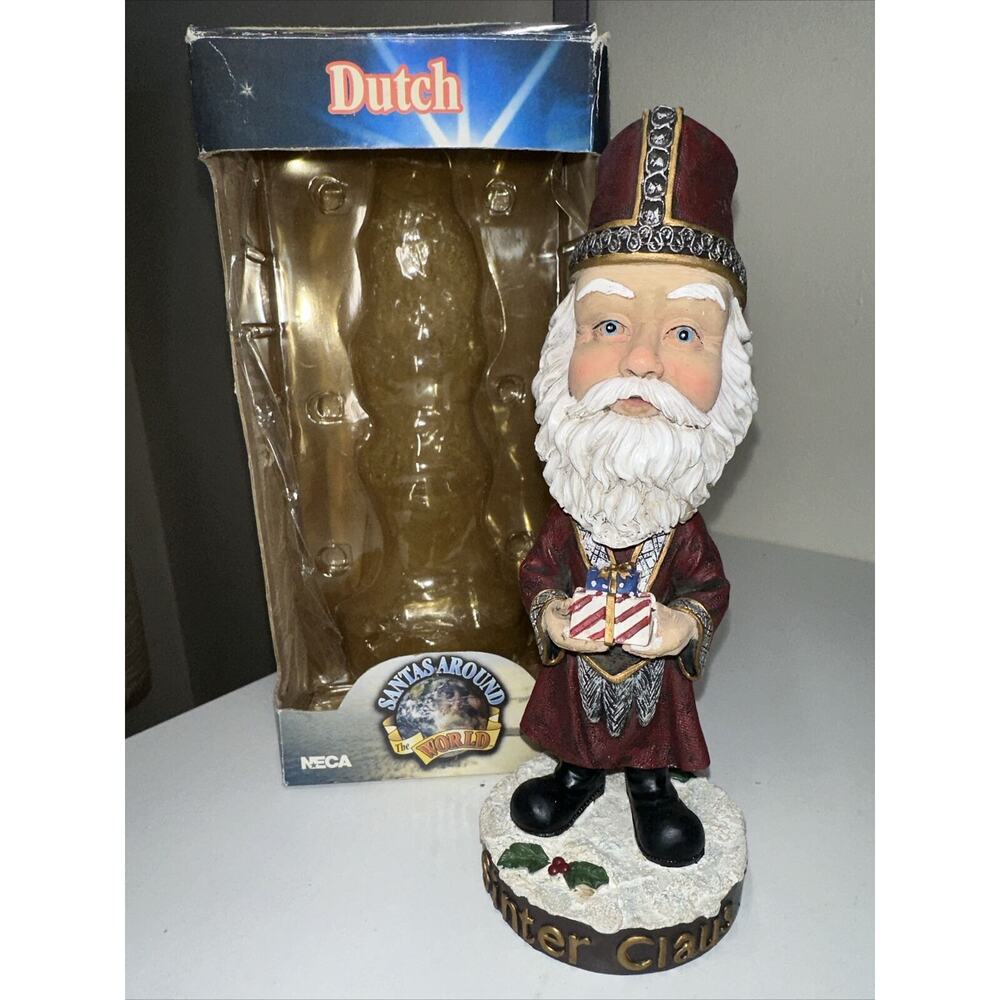 Sinter Claus Dutch NECA Ceramic Santas Around the World Headknockers Bobblehead